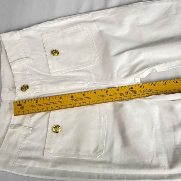 Sailor Mid-Rise Relaxed Demi-Boot Jean in White XS - Picture 14 of 16